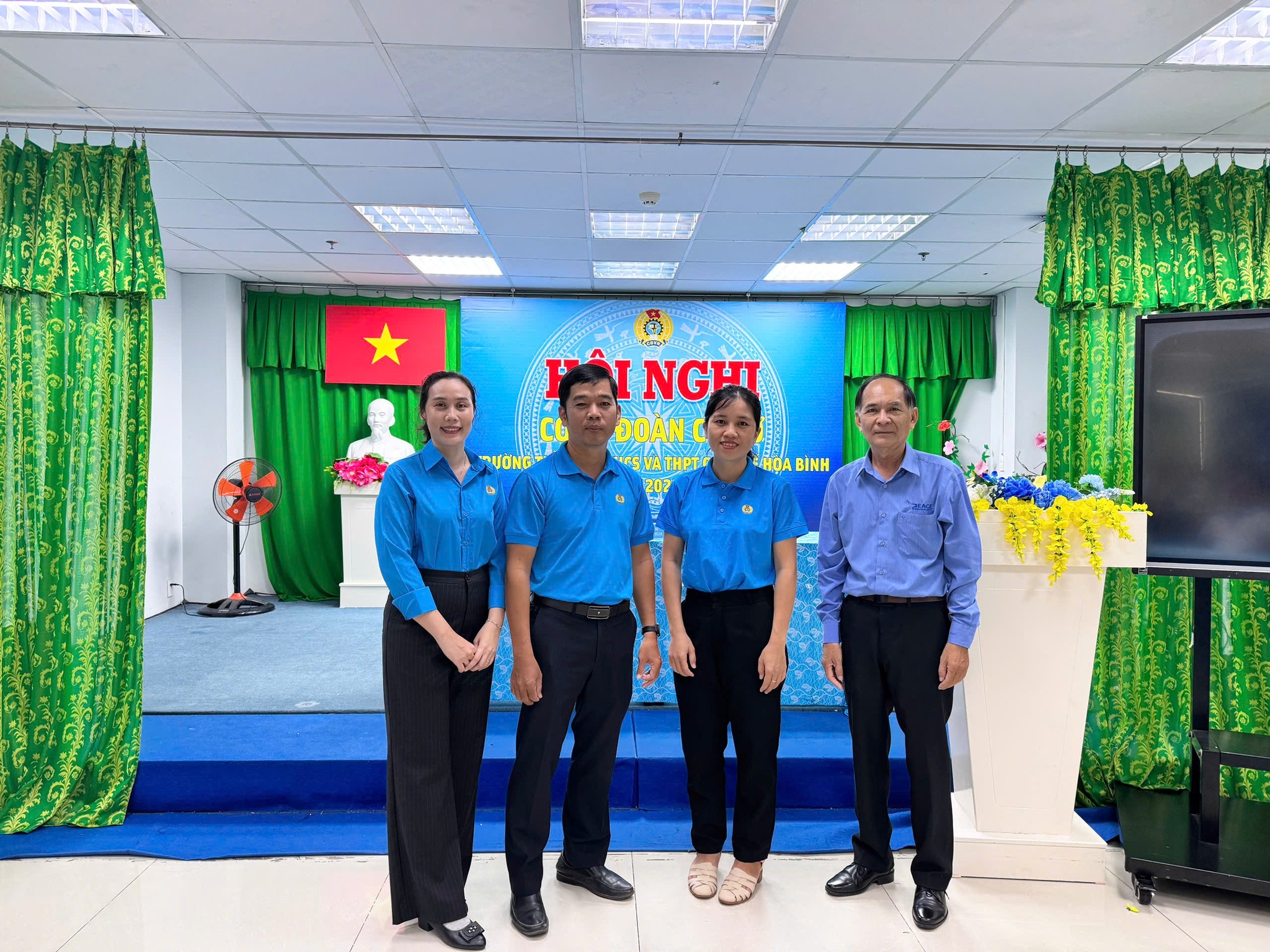 CHÚC MỪNG HỘI NGHỊ CÔNG ĐOÀN CƠ SỞ TRƯỜNG TIỂU HỌC, THCS VÀ THPT QUỐC TẾ HÒA BÌNH NHIỆM KỲ 2025 - 2030