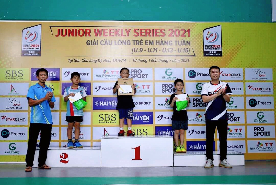 Chúc mừng nhà vô địch giải Junior Weekly Series 2021, tại TPHCM