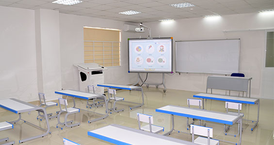 Fully equipped classrooms