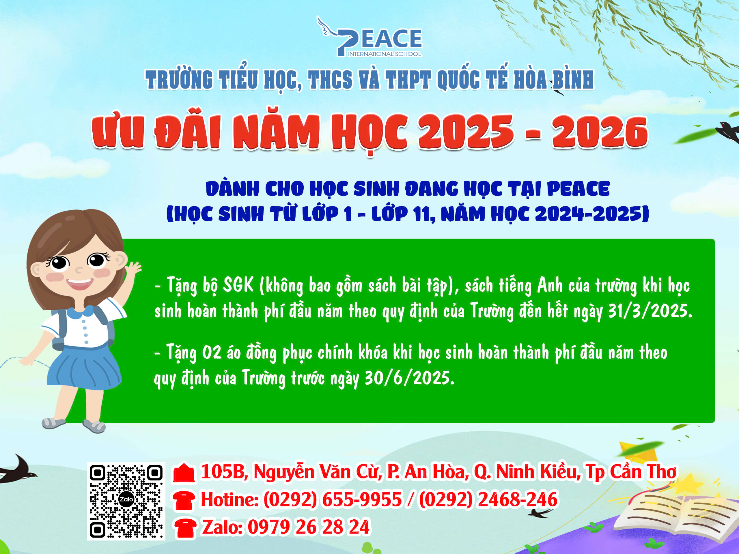 uu dai nam hoc 2025 2026 tai truong